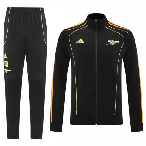 Arsenal Trainingsjack Pak 2025-26 Zwarte - Heren Arsenal Trainingsjack Pak 2025-26 Zwarte - Heren
